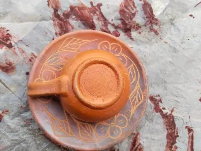 Picture of Matir _ Tea Cup Set 1 Piece Matir Cup Matir Tea Cup Handmade Clay items