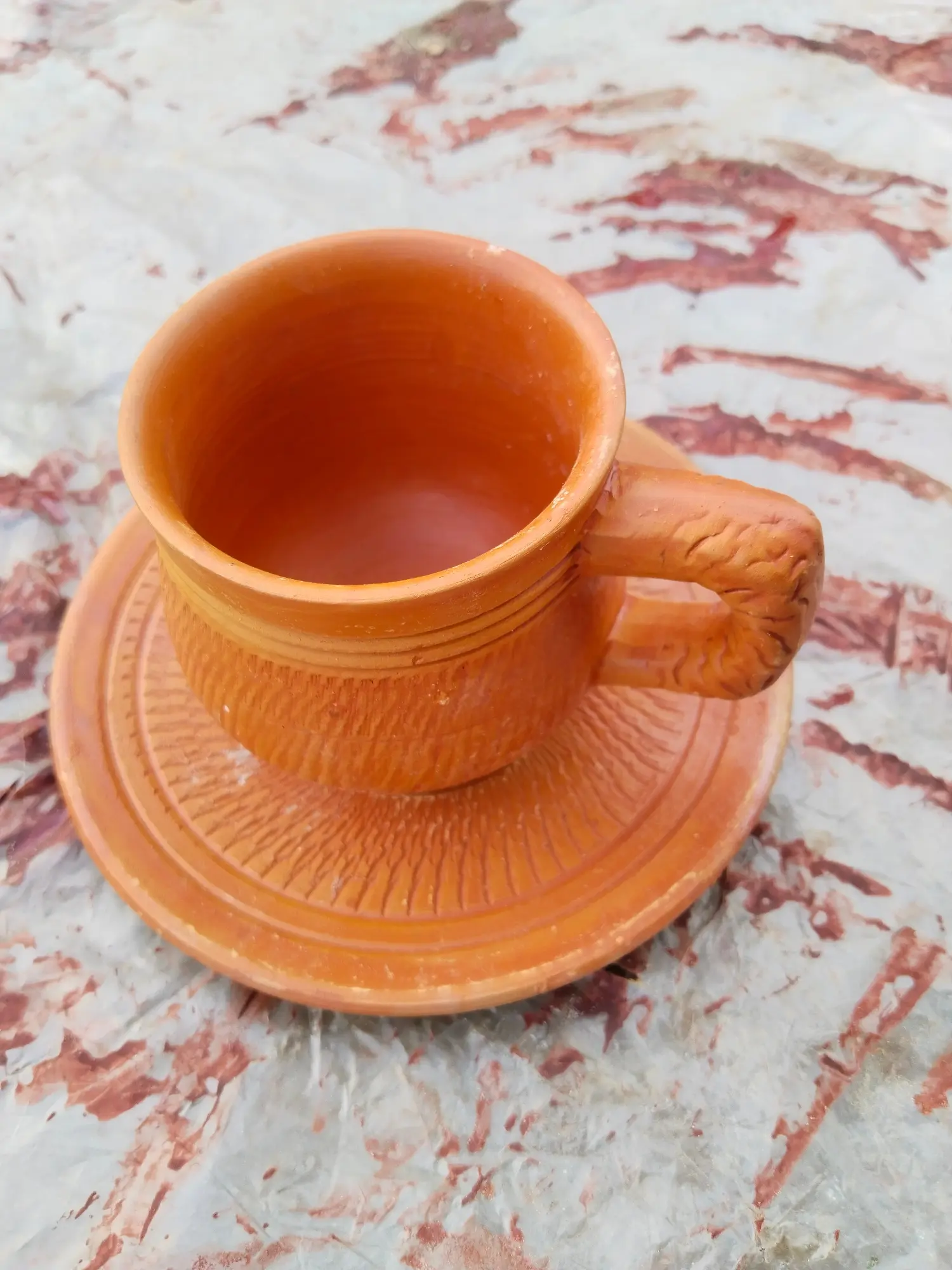 Picture of Matir _Clay Tea Cup with prece. Matir cup. Matir Tea cup. Handmade