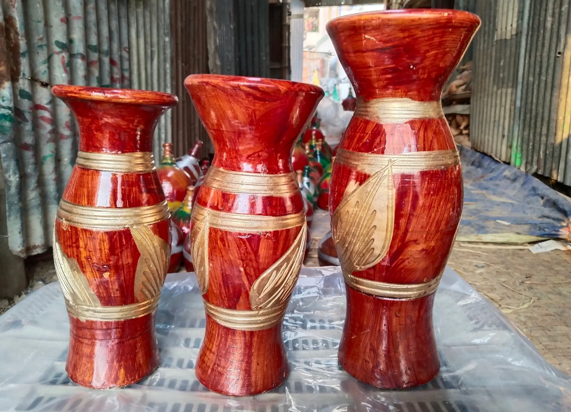 Picture of New Matir Fulldani _ flower_Clay  flower_ 1 pcs