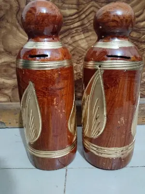 Picture of Clay_ bank only  _ matir bank nokshi bank_Grameen Bank-11 inche  - 1 pcs