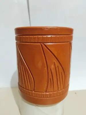 Picture of Clay Pen Holder/Matir Kolom dani _ New design _ Mini Flower Vase for Home Decor