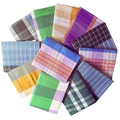 Picture of Lungi Cotton & Polystar 5 Hand Lungi New Hand Made