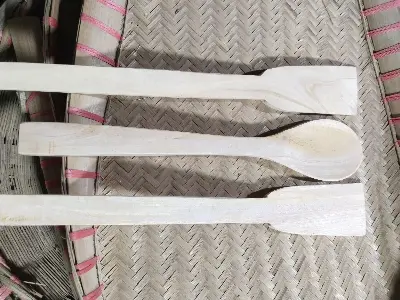 Picture of wooden Spoon New design Handmade Wooden 3 Set Wooden Spoon