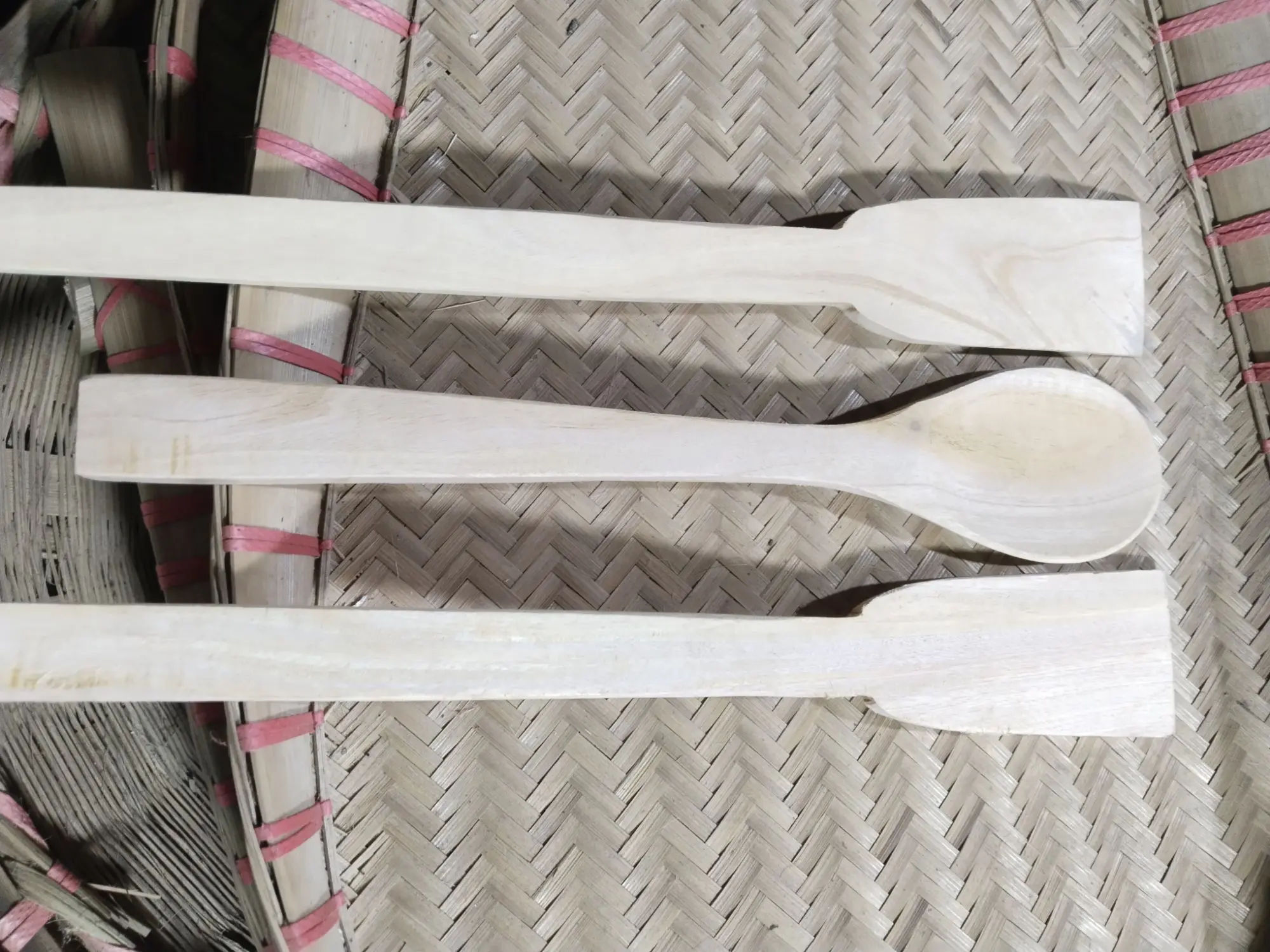 Picture of wooden Spoon New design Handmade Wooden 3 Set Wooden Spoon