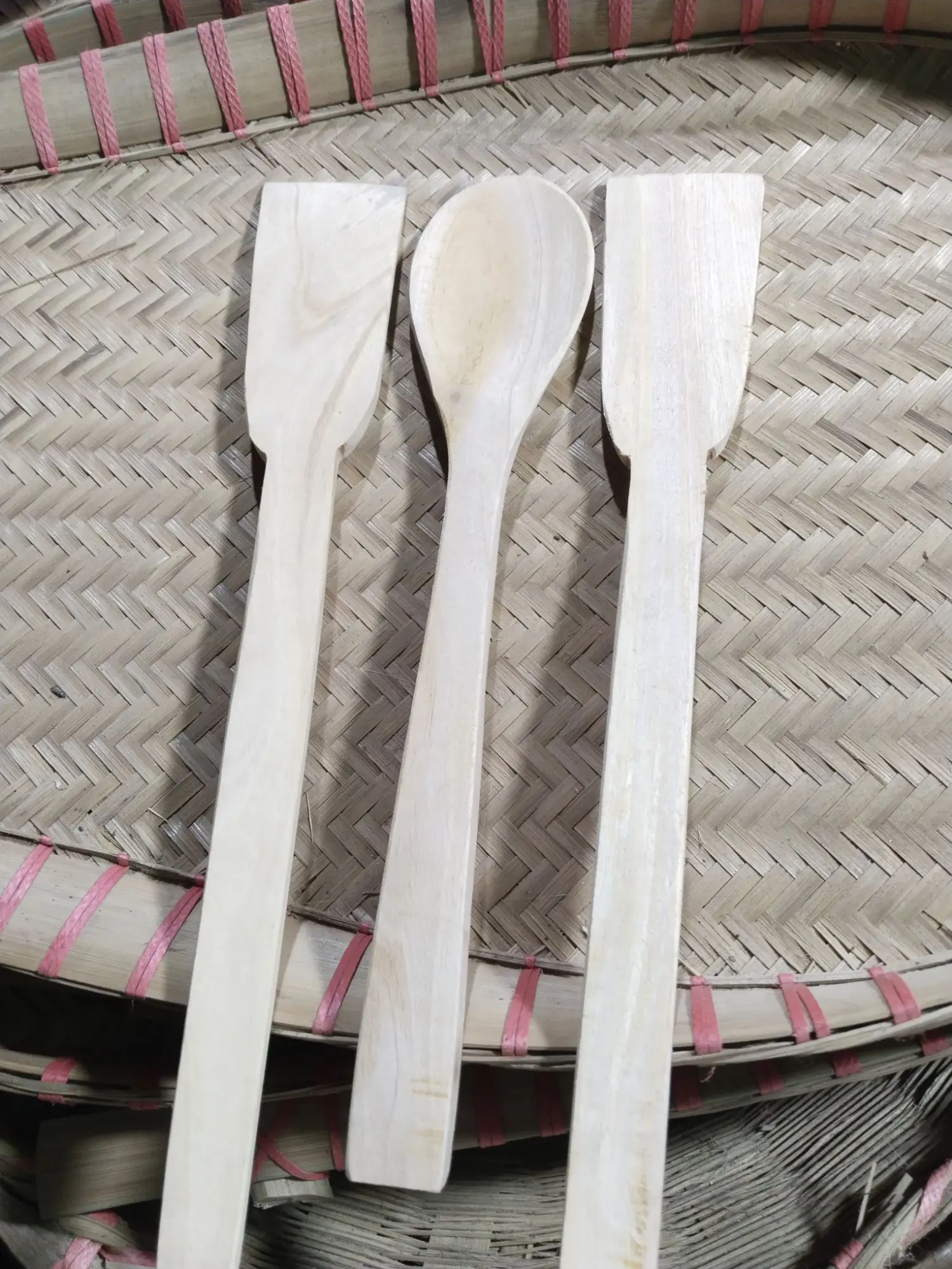 Picture of wooden Spoon New design Handmade Wooden 3 Set Wooden Spoon