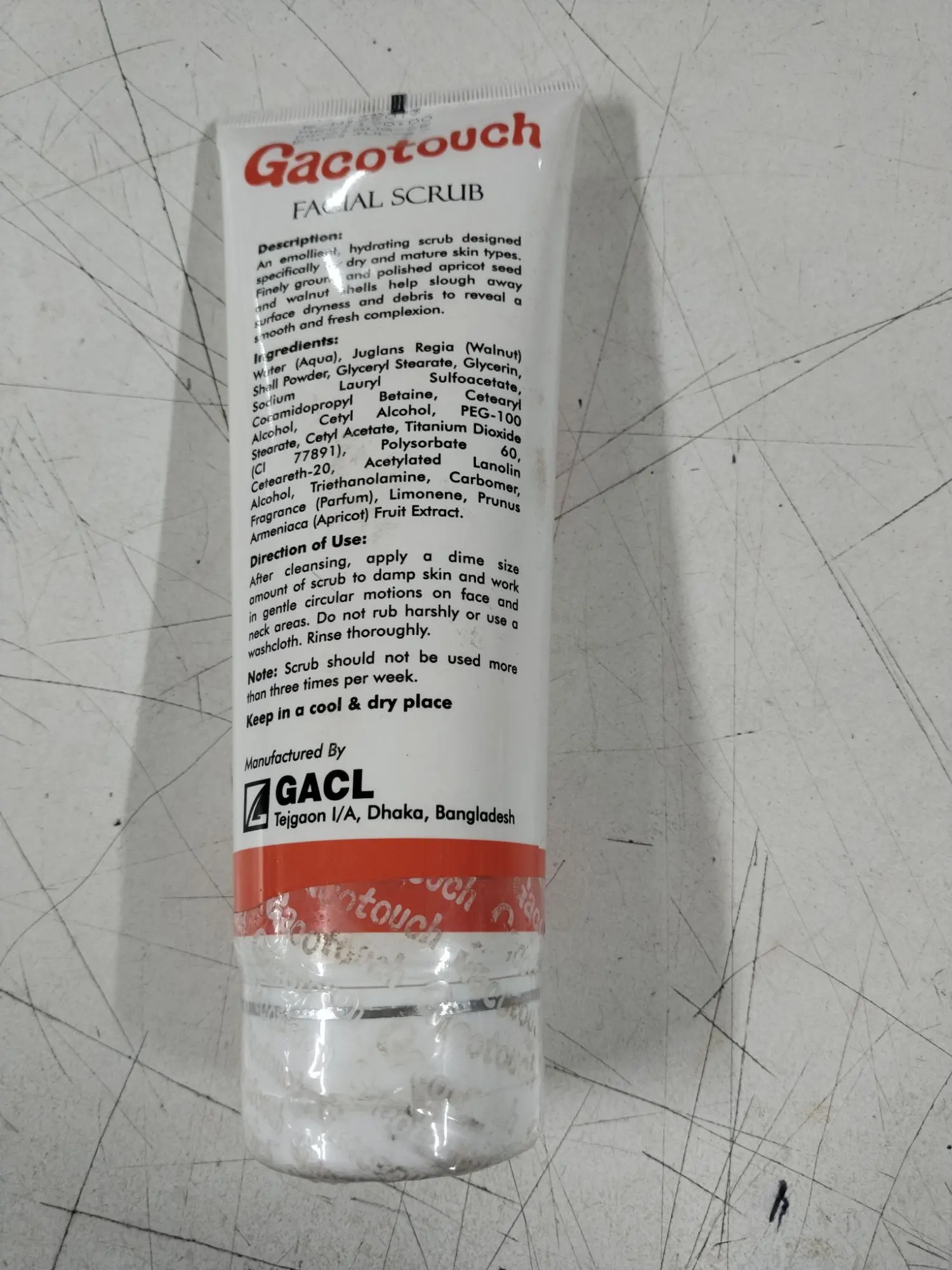 Picture of Apricot Facial Scrub Unisex Gacotouch Facial Scrub Apricot-200 gm