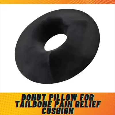 Picture of Donut Pillow Seat for Chair – Ergonomic Coccyx Cushion Foam Ring Cushion for Sitting Comfort and Tailbone Support – Ideal for Home, Office, and Travel Use