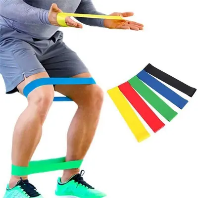 Picture of Resistance Bands Set – 5 Levels Natural Latex Fitness Expander for Exercise, Home Workout & Gym Training