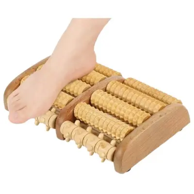 Picture of Acu Vip Wooden Foot Roller Massager for Relaxing Soothing And Stimulating(wood)