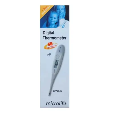 Picture of Original Swiss Microlife MT1981 Soft Tip Digital Thermometer – Safe & Accurate for Child & Adult | 1-Year Warranty(White)