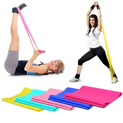 Picture of TheraBand Resistance Exercise Band – Latex-Free, Tear-Resistant Elastic Band for Physiotherapy, Yoga, Stretching & Workout | Fitness Rubber Band for Gym, CrossFit, Pilates Training