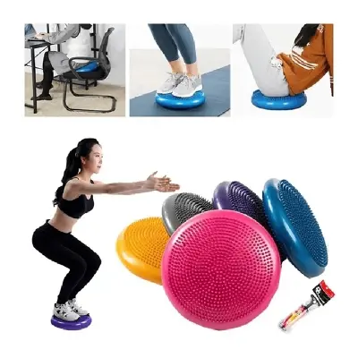 Picture of Generic 33cm Yoga Balance Disc – Inflatable Massage Pad PVC Stability Ball Cushion for Core, Fitness, Physical Therapy & Exercise Training