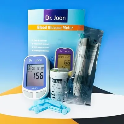 Picture of Dr. Joon Blood Glucose Meter – Accurate & Fast Sugar Level Testing Kit for Diabetes Monitoring | Easy-to-Use Digital Glucometer with LCD Display