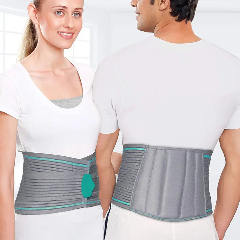 Picture of Contoured L.S. Support Belt or Lumbar Corset Belt Contoured L.S. Support Belt For Back Pain(Light Ash)