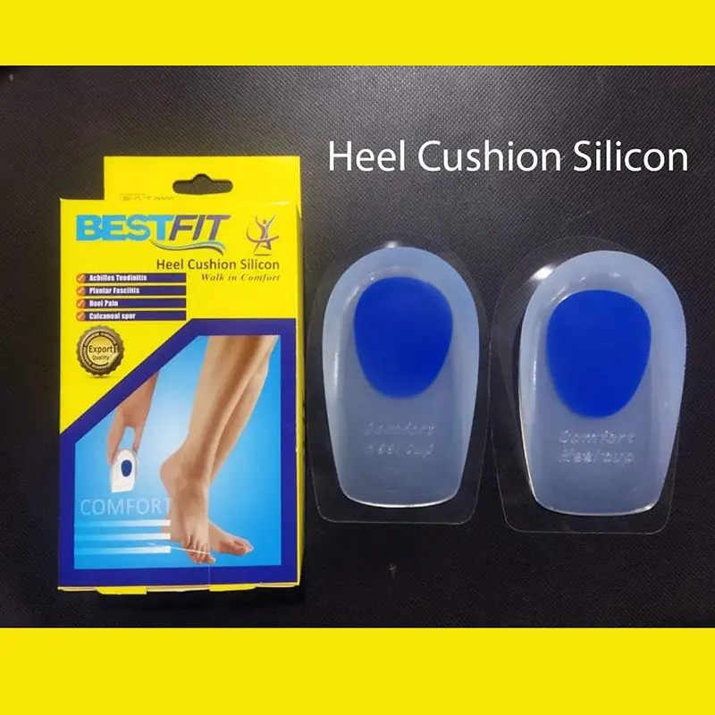 Picture of Heel Cushion Silicon Pads - Shoe Inserts for Heel Pain, Plantar Fasciitis, Cracked Heels & Achilles Tendonitis | Cushioned Foot Support Pads for All-Day Comfort(CLEAR)