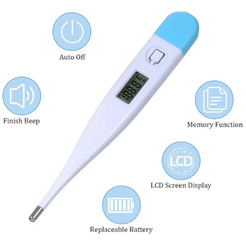 Picture of Digital Thermometer for Fever – Accurate Temperature Measurement for Child & Adult | Safe & Fast Reading(White)