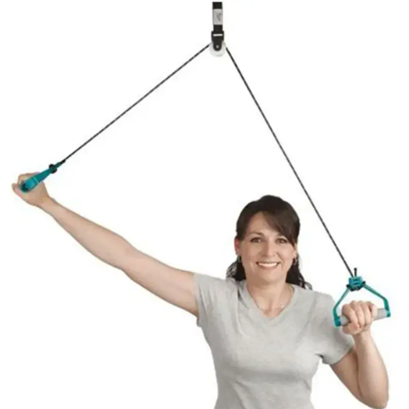 Picture of Overhead Pulley Exercise Kit for Home Gym & Physical Therapy – Hand Shoulder Pulley with Rope & Plastic Handles