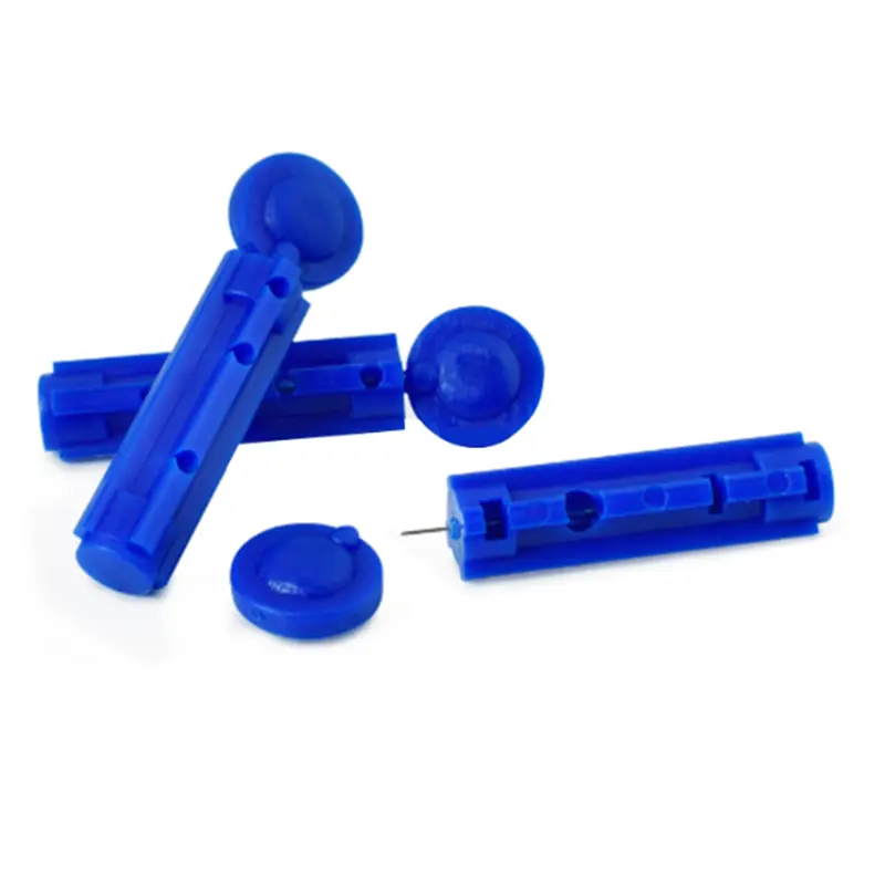 Picture of Mediron Blood Lancets Twist Type 30G – 100pcs Sterile Round Needles for Glucometer Pen | Painless Single-Use Blood Lancet Needles(Blue)