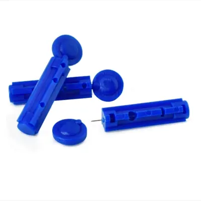 Picture of Mediron Blood Lancets Twist Type 30G – 100pcs Sterile Round Needles for Glucometer Pen | Painless Single-Use Blood Lancet Needles(Blue)