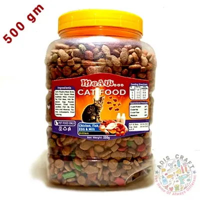 Picture of Cat food for Kitten Cat 500gm (Fish, Milk and Checken Flavour)