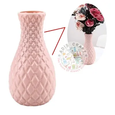 Picture of Mordern Diamond pattern plastic flower vase pot for home Living Room decoration (1psc)