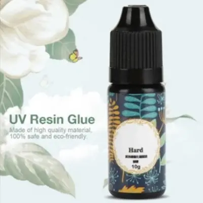Picture of UV Resin - Crystal Clear Hard Type UV Glue Ultraviolet Curing UV Epoxy Resin for Quick DIY Jewelry Making, Craft Decoration Anti-Scratch (10g / 25g / 50g / 100g / 150g / 200g)