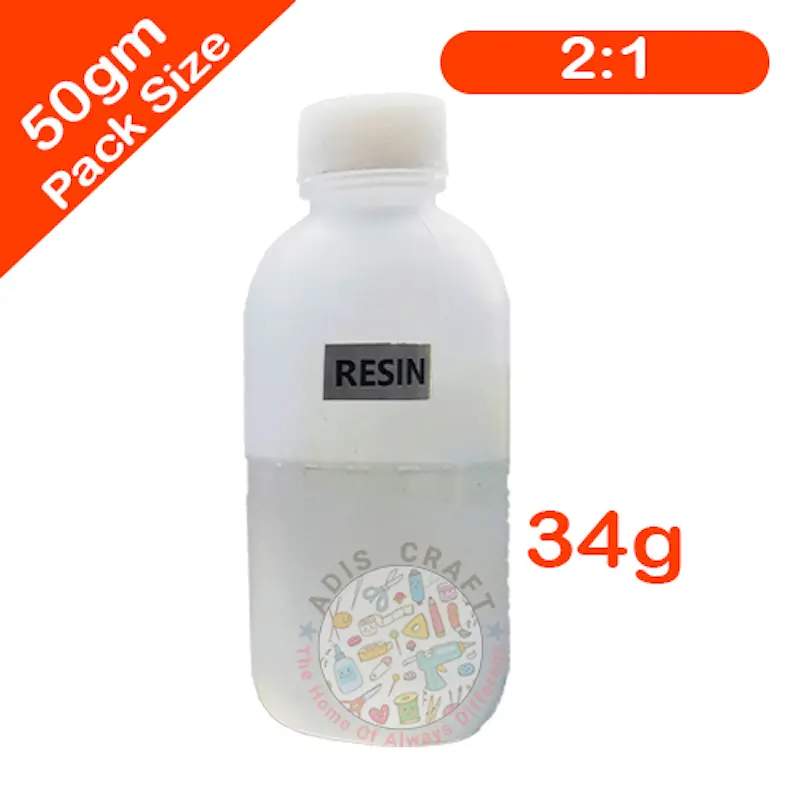 Picture of 2:1 Premium Clear Epoxy Resin With Hardener 50gm Pack
