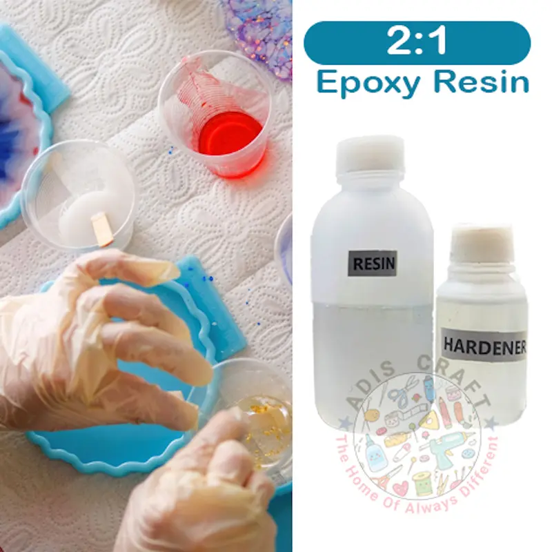 Picture of Loose 2:1 Epoxy Resin With Hardener 50gm 100gm 150gm 1kg Economy Pack