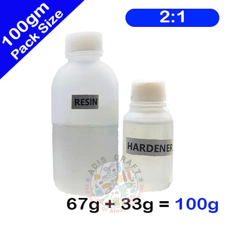 Picture of 2:1 Loose Clear Epoxy Resin With Hardener 100gm