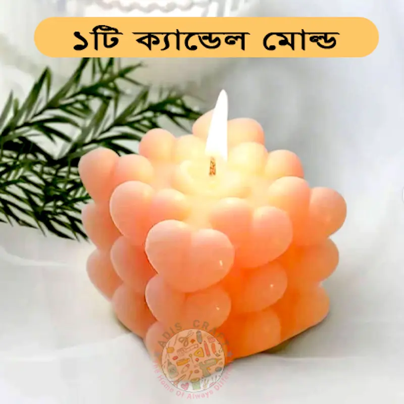 Picture of Love Candles Mould Aromatherapy Plaster Silicone DIY Candle 3D (Big) (White)
