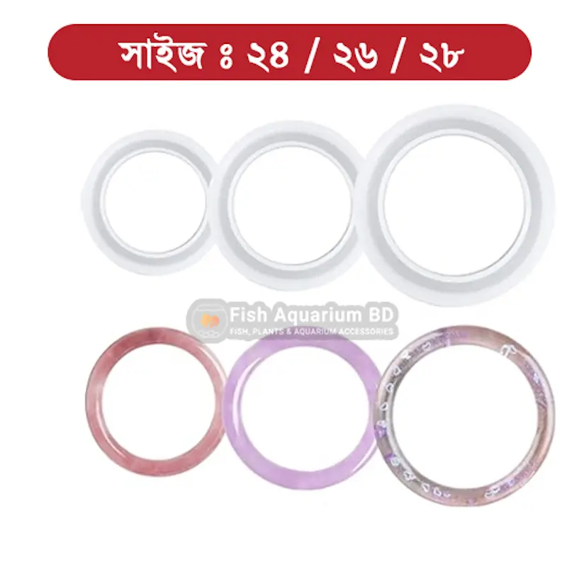 Picture of Epoxy Resin (2:1) 50gm and Silicon Churi mold ( Size 22/26/28) Combo Package