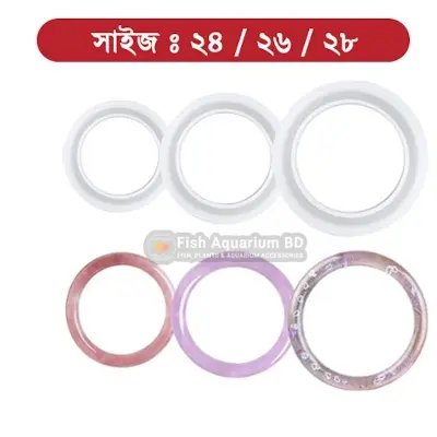 Picture of Epoxy Resin (2:1) 50gm and Silicon Churi mold ( Size 22/26/28) Combo Package