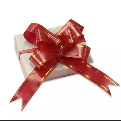 Picture of Flower Ribbon 10pc - Red