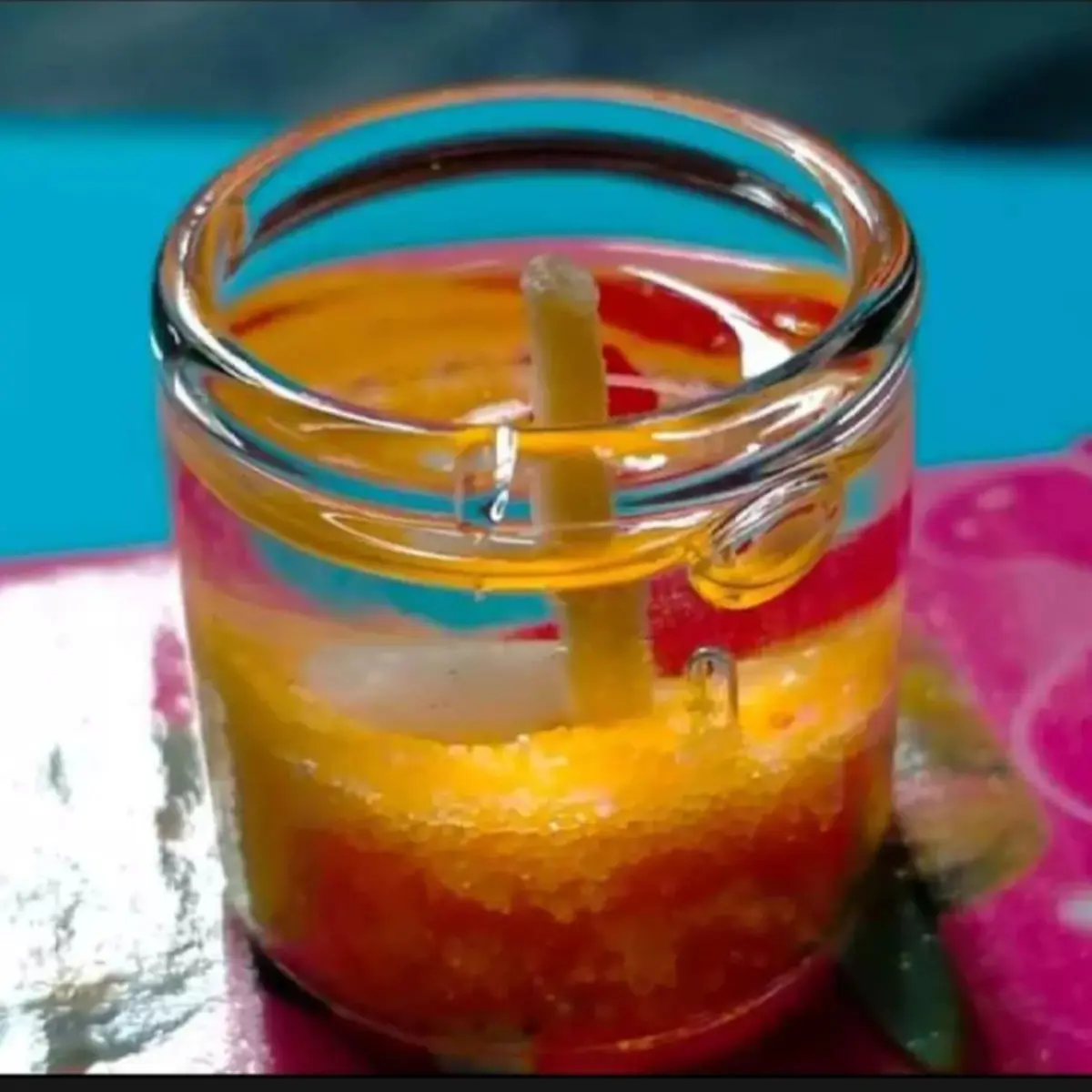 Picture of Gel candle/Jelly Candle Multicolor-Pieces/Romantic Jelly Candle Multicolor for home decoration - Multicolor