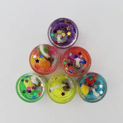 Picture of Gel candle/Jelly Candle Multicolor-Pieces/Romantic Jelly Candle Multicolor for home decoration - Multicolor