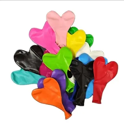 Picture of Heart Shape Love balloon multicolor 20 pc - Multicolor