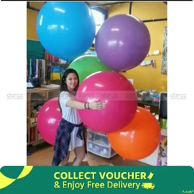 Picture of Big size Balloon 5 PC/Happy birthday balloon big size-5pc 36inch - Multicolor