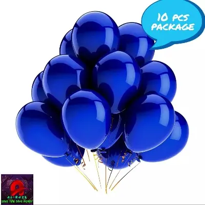 Picture of Monty Balloons blue 10pcs - Multicolor