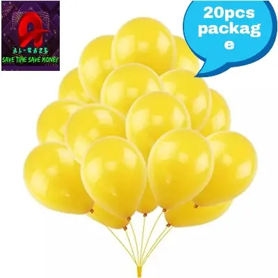 Picture of Monty Balloon yellow 20 pcs - Multicolor