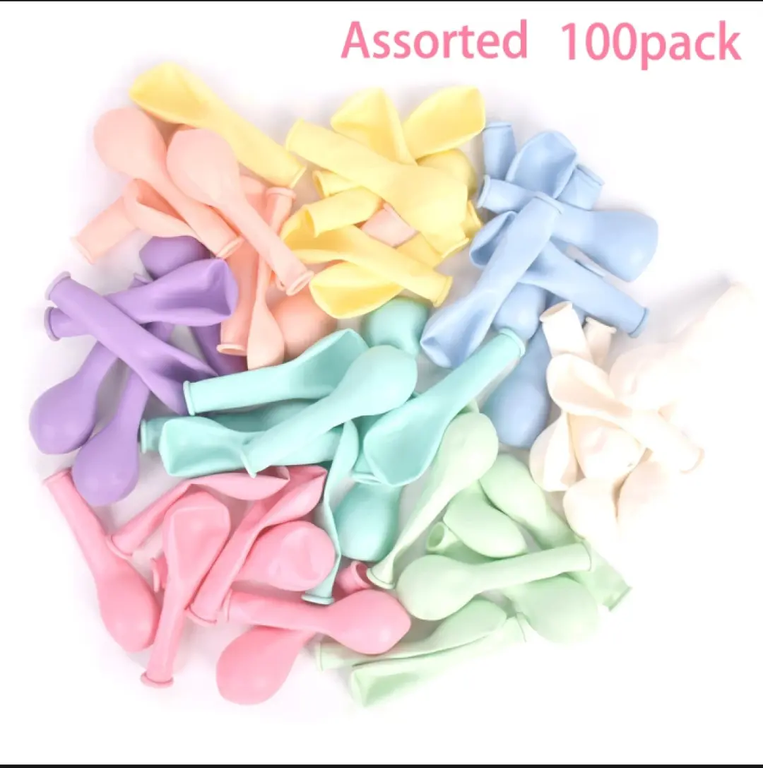Picture of Pastel Balloon 100 Pc - Birthday Decoration - Multicolor