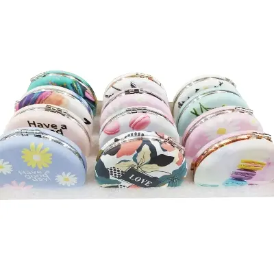 Picture of Mirror/mini portable folding mirror/ pocket mirror/ double side pocket mirror/mini mirrors gifts/mini pocket mirror for women and girls - White