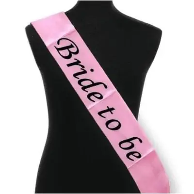 Picture of Bride to be sash/bride to be party sash for girls and womans - Pink