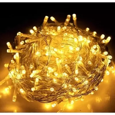 Picture of Decoration fairy Light 100 Led/Golden Fairy String Lights/warm fairy light /Eid/birthday/Wedding Festival Party 28fit + Feets LED Decoration Lights - Gold