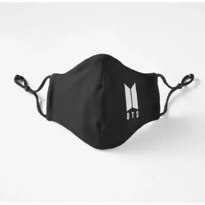 Picture of Bts maks/Ruber Printed Face_Maks/4 Layer Face_Maks For Men And Women/Face Loop Face Maks/Washable Maks_Nose Bar