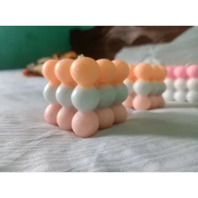 Picture of Bubble candle/3-colour bubble candle/Bubble flavor candle - Candle - Multicolor