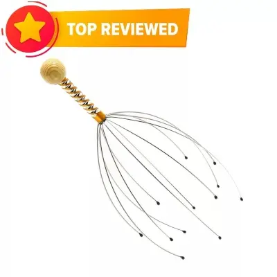 Picture of Head massager/Stainless Steel Head Massager/[1-Pcs] Stainless Steel Octopus Scalp Hair Stimulator Stress Relief Relax Head Massager - SILVER - Silver