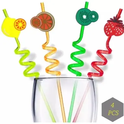 Picture of Juice Straw Reusable/Fancy Juice Straw Multicolour/4Pcs Straw For Kids & Party Useful For Juice Drinks Mock Tail In Attractive Designs (Assorted Print'S & Multicolor - Coffee Mug - Multicolor