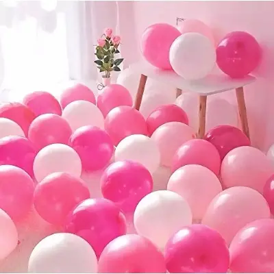Picture of White and pink balloon-50/monty balloon white and pink-50pcs package - Pink