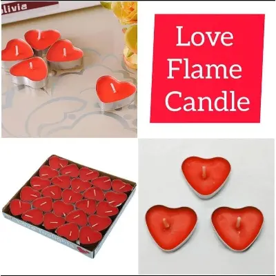 Picture of Love candle-5pc/Heart shape scented love candle-5pc - Red