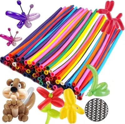 Picture of Magic Long Balloons-10Pc/Animals Twisting Balloons For Animal Kit Birthday Party Decorations - Birthday Decoration - Multicolor